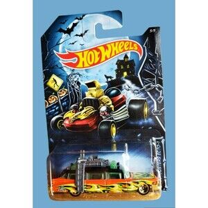 2014 Hot Wheels '59 CADILLAC GHOSTBUSTERS ECTO-1 Orange Gold Chrome 5 Spoke MOC!